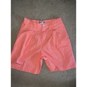 Cenza by palmetto women’s orange polka dot 90s walking shorts vtg 12 cotton